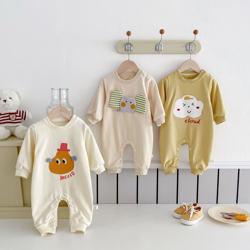 HELLO/CLOUD Baby Animal Casual Romper