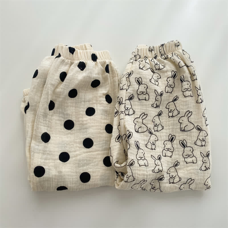 Toddler Soft Dots Bunny Jogger Pants