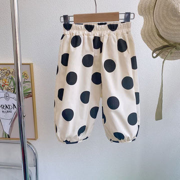 Toddler Anti-mosquito Dots Loose Simple Pants