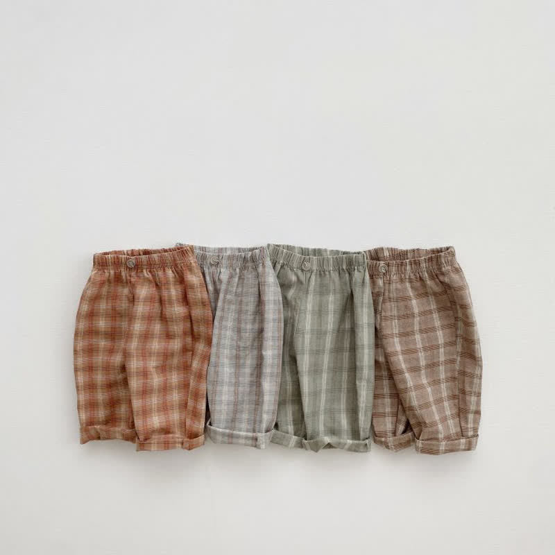 Baby Loose Casual Plaid Pants