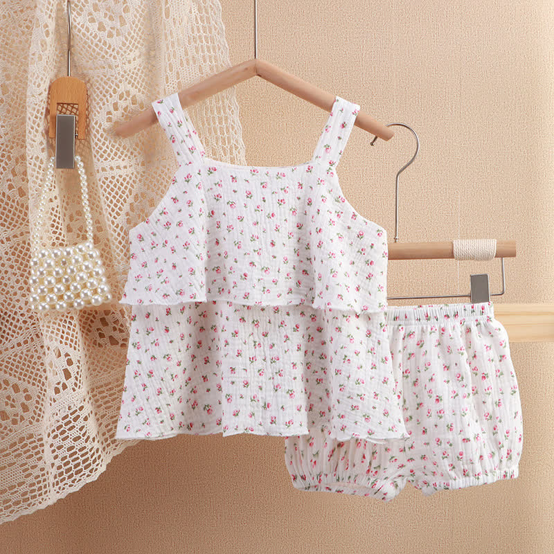 Toddler Girl 2-Piece Layered Flower Set