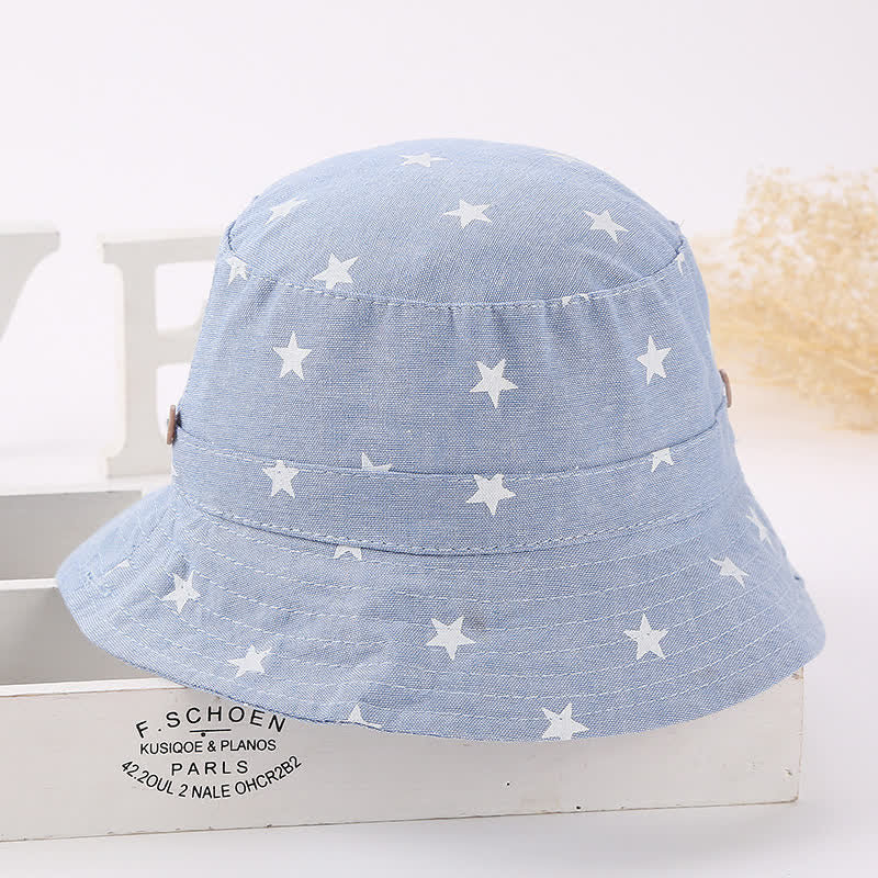 Baby Star Denim Sun Bucket Hat