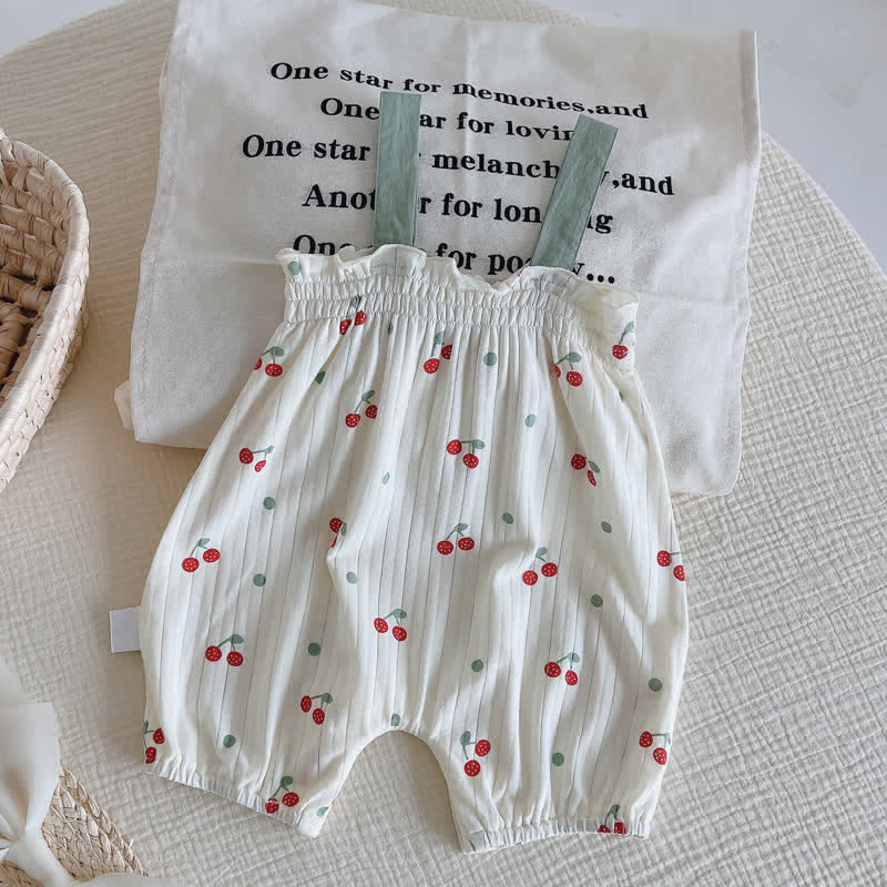 Baby Bow Cherry Lovely Romper