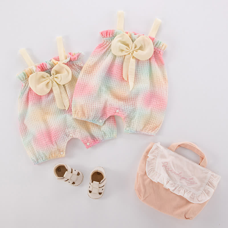 Baby Bow Colorful Lovely Romper