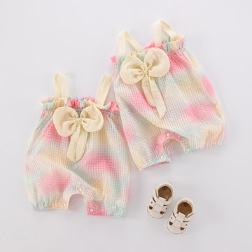 Baby Bow Colorful Lovely Romper