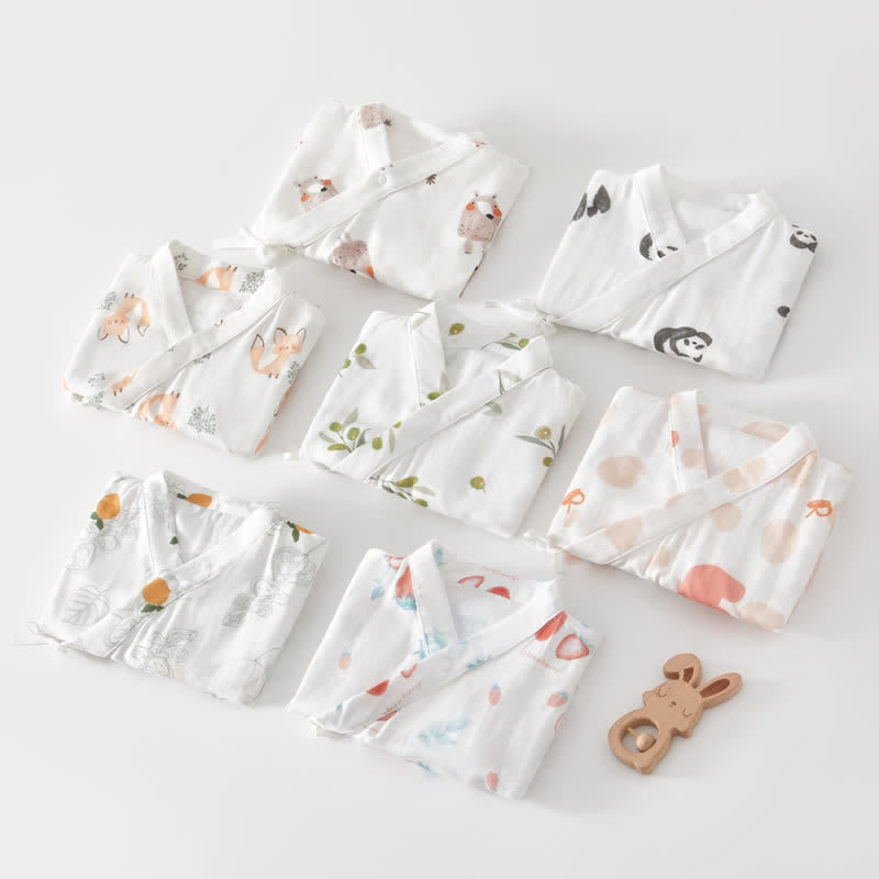 Baby Animal Kimono Comfort Bodysuit