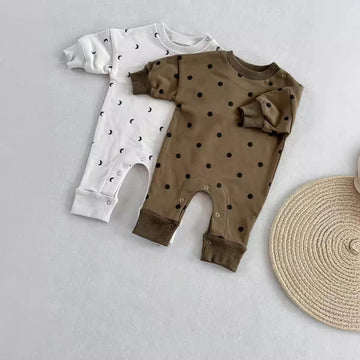 Baby Moon Dots Comfort Romper