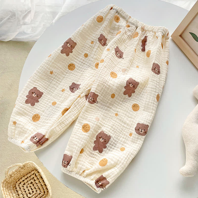 Baby Toddler Planet Bear Colorful Dots Pants