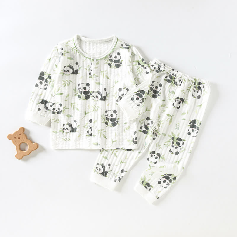 Baby 2-Piece Bamboo Panda Pajamas Set