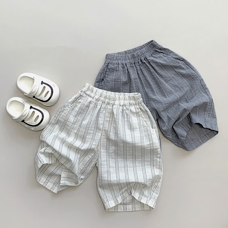 Toddler Casual Vertical Striped Loose Pants