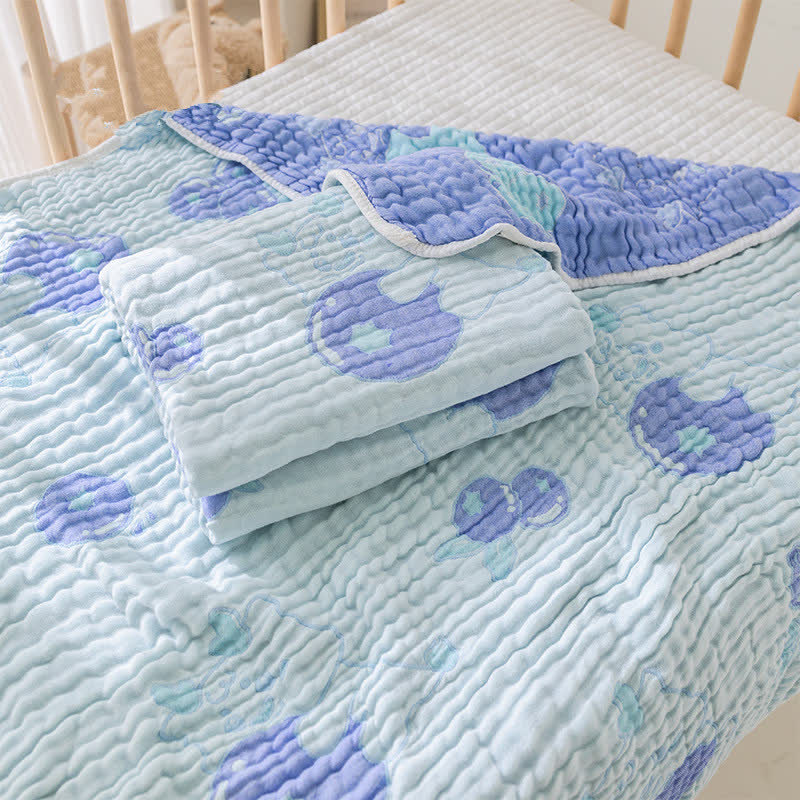 Baby Blueberry Dinosaur Soft Blanket