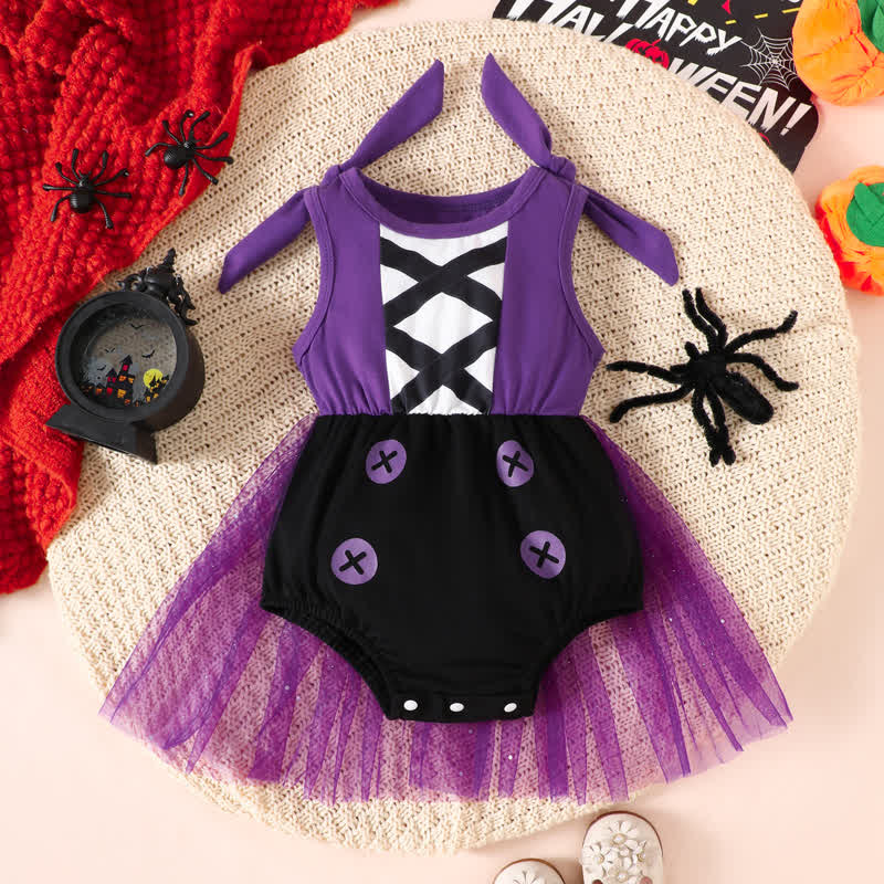 Baby Girl Purple Tulle Skirted Bodysuit