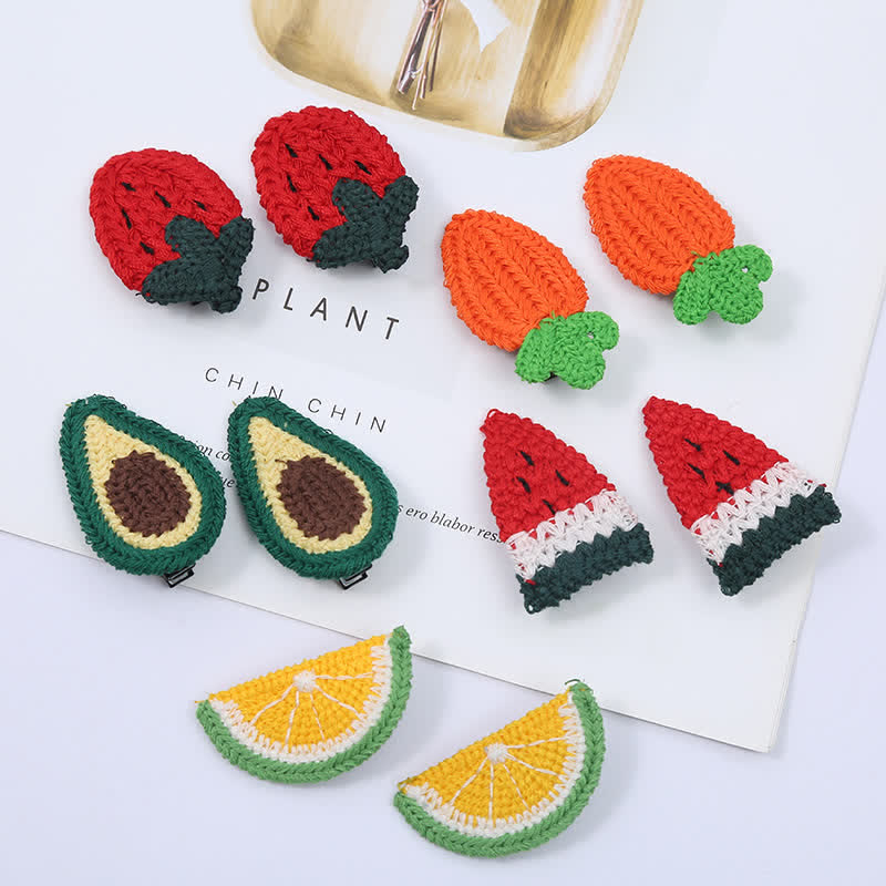 Baby Toddler Cartoon Fruit Hair Clips 1 Pcs