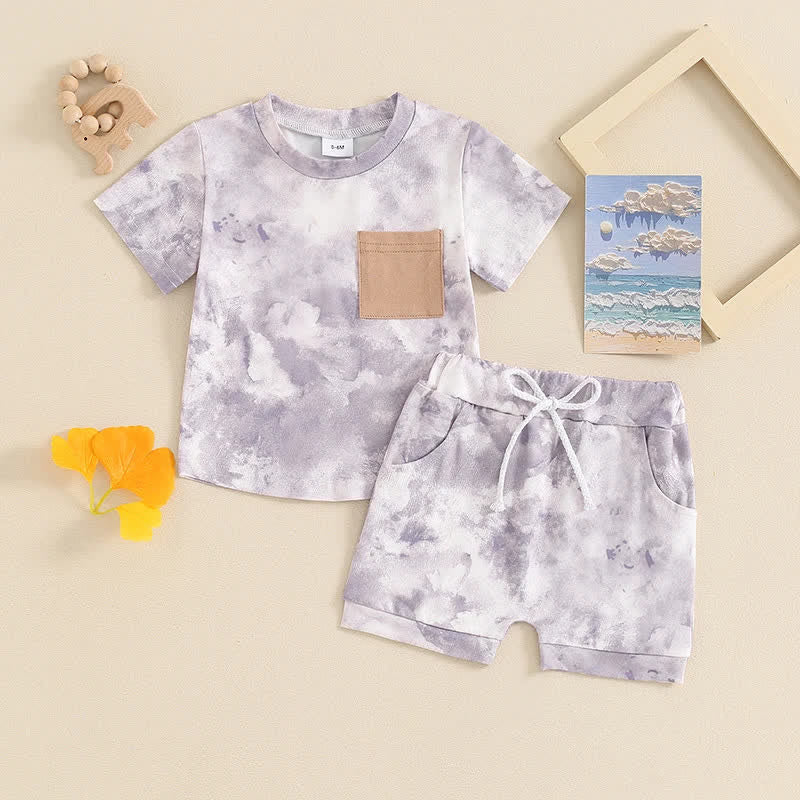 Baby 2-Piece Tie-dye Pocket Set