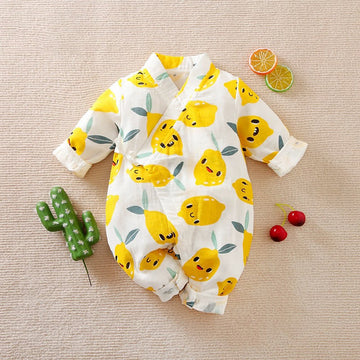 Baby Smile Lemon Kimono Romper