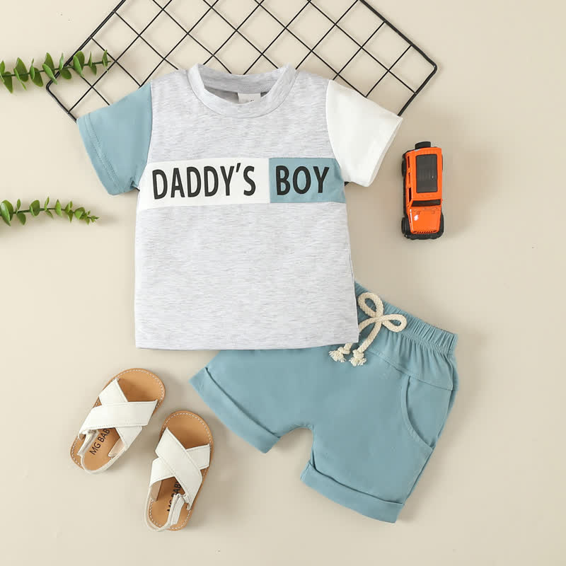 DADDY'S BOY Baby 2-Piece Sweatsuit Set