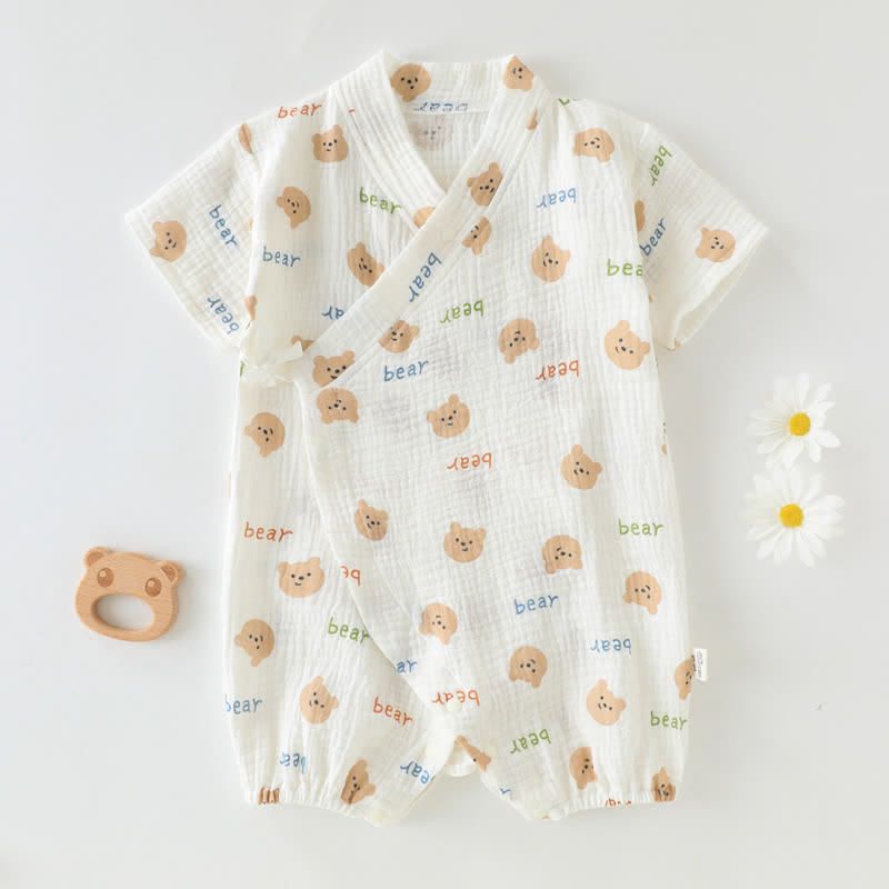 BEAR Baby Lovely Kimono White Romper