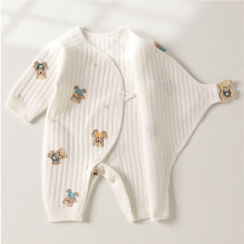 Baby Star Bear Kimono Romper