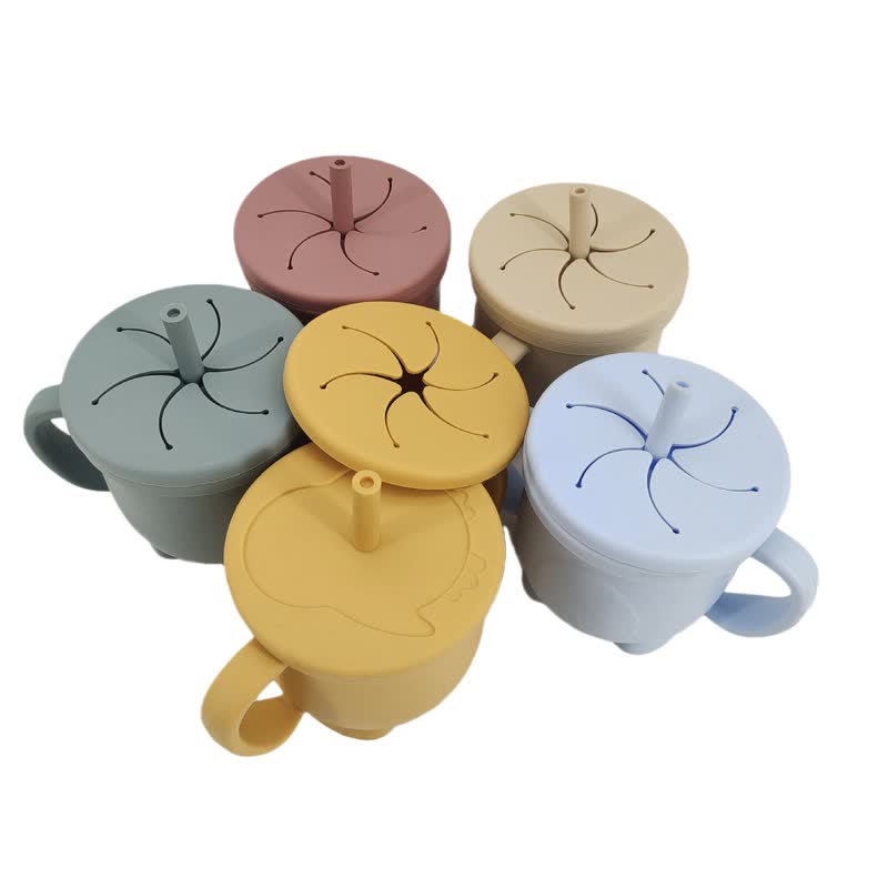 Silicone Solid Color Feeding Cup