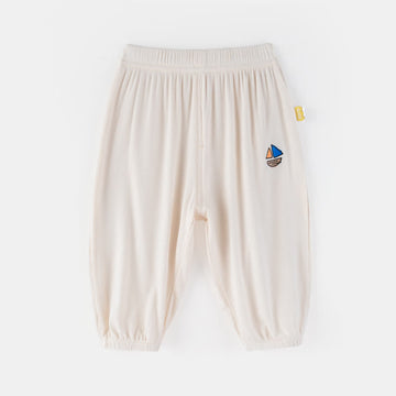 Toddler Beige Sailboat Jogger Pants