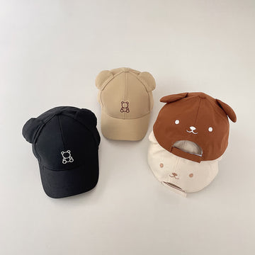 Baby Cartoon Bear Sun Peaked Cap