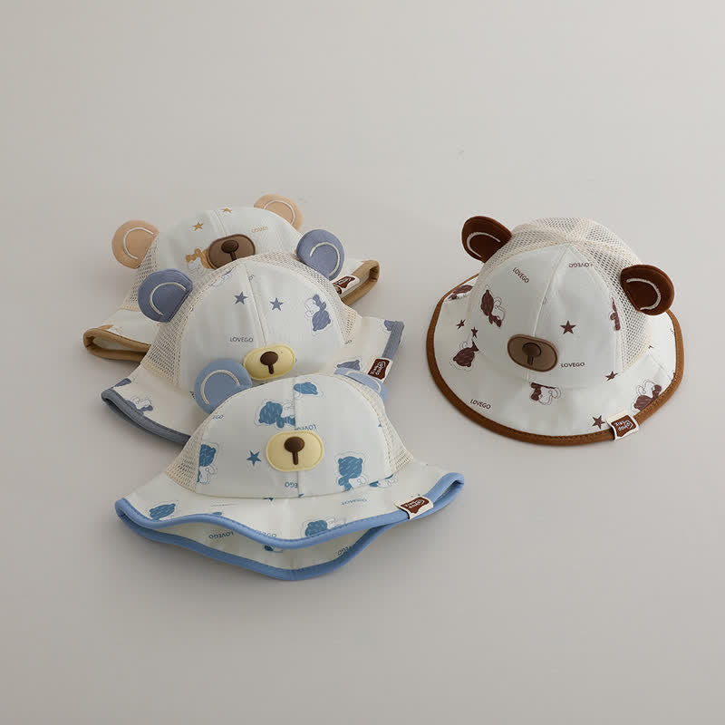 LOVEGO Baby Bear 3D Ears Bucket Hat