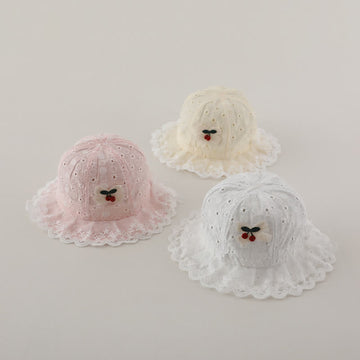 Baby Lace Cherry Sweet Bucket Hat