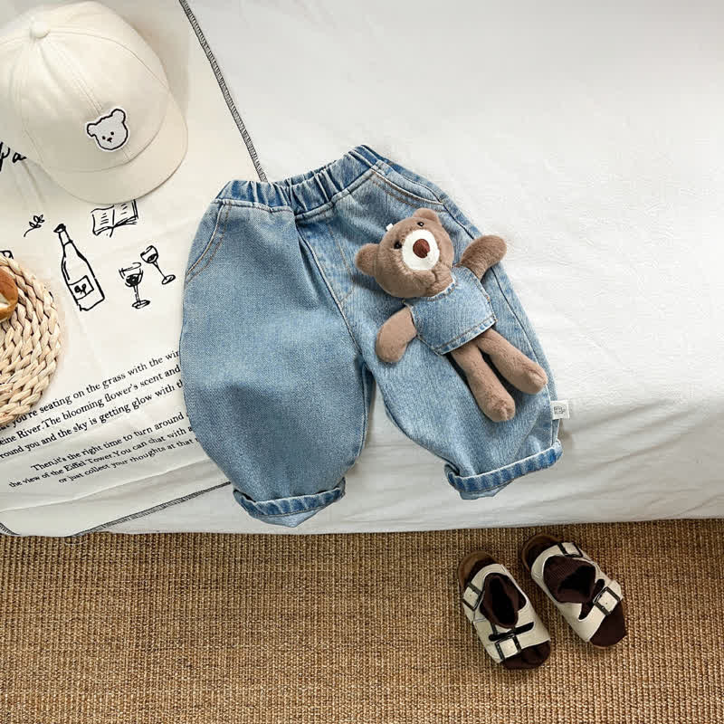 Baby Bear Doll Demin Blue Pants