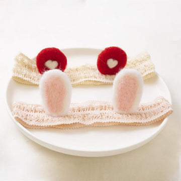 Baby Lovely Heart Bunny Elastic Headband