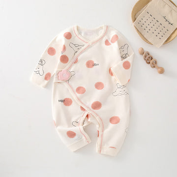 HAPPY Baby Bow Dog Kimono Romper