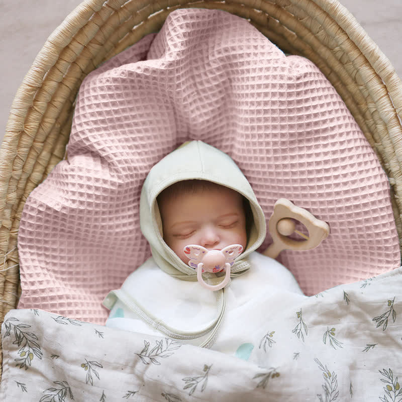 Baby Waffle Solid Color Soft Blanket