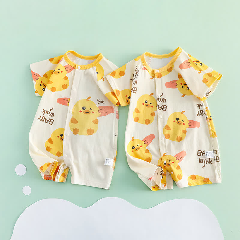 BABY WINK Baby Yellow Chicken Romper