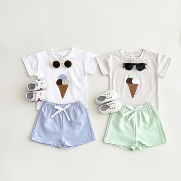 Baby 2-Piece Lovely Ice Cream Patch Set