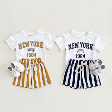 NEW YORK 1984 Baby 2-Piece Striped Set