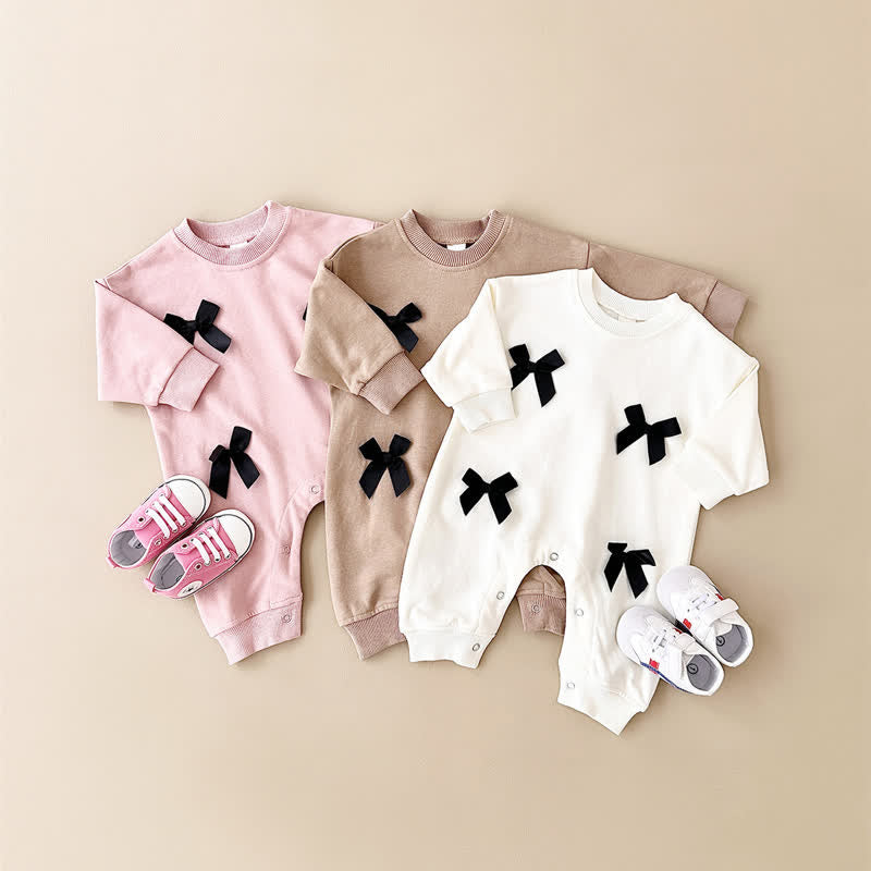 Baby 3D Bows Sweet Romper