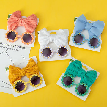 Baby Flower Sunglasses and Headband Set