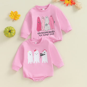 ON WEDNESDAYS Baby Spooky Bodysuit