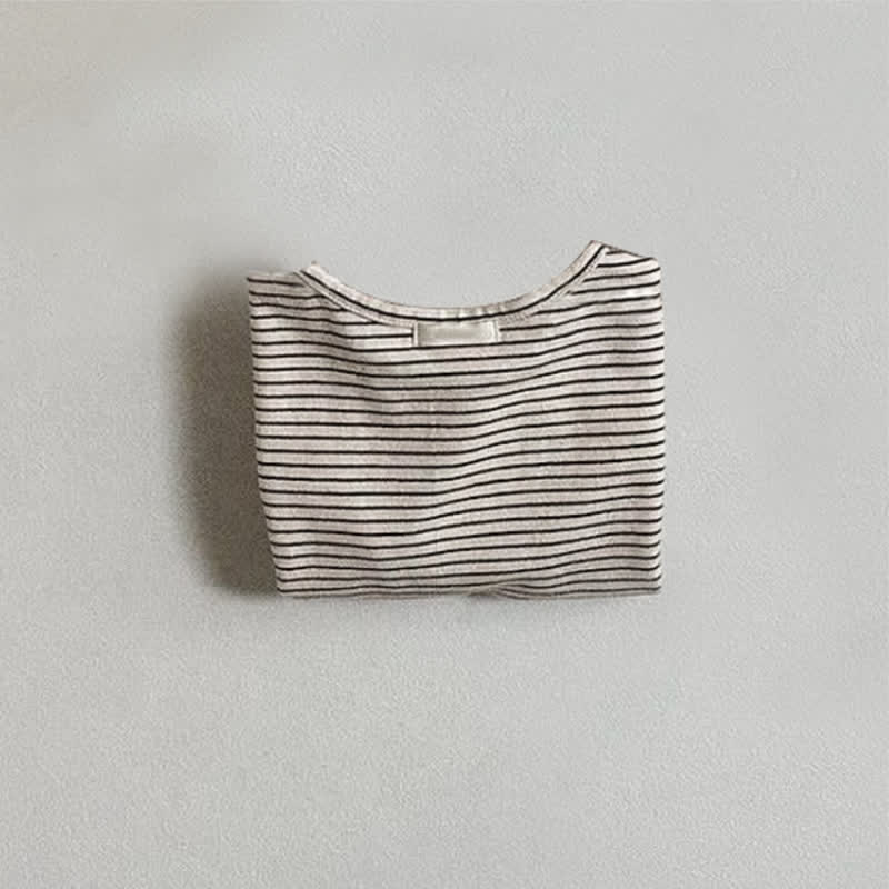 Baby Simple Loose Striped T-shirt