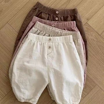 Baby Two-button Simple Jogger Pants