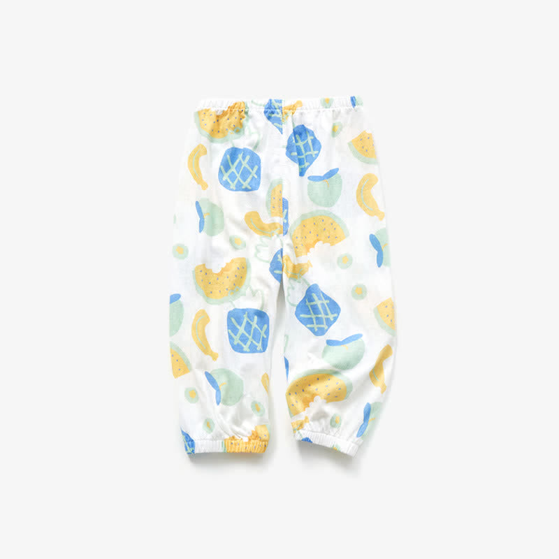 Toddler Fruit Soft White Jogger Pants