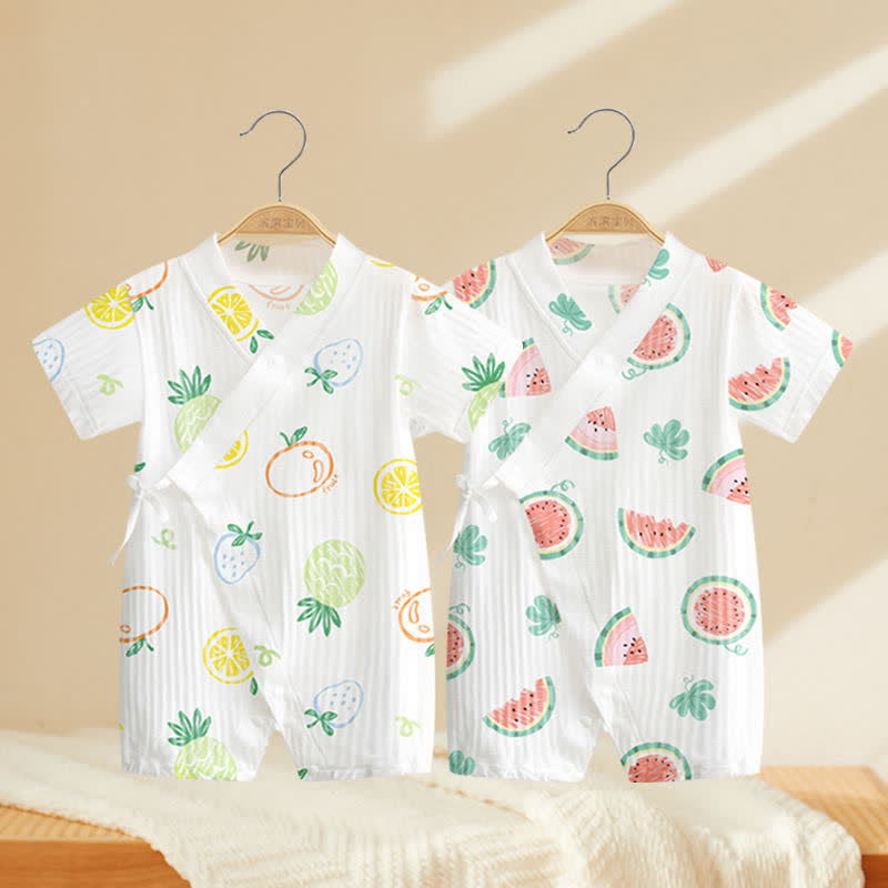 Baby Kimono Fruit Lovely White Romper