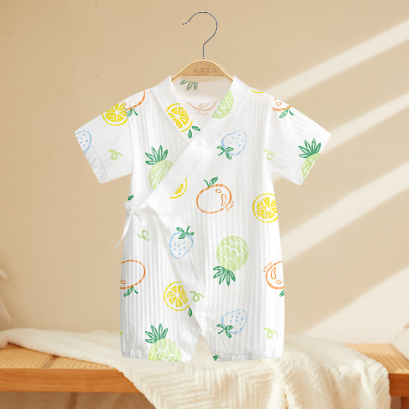 Baby Kimono Fruit Lovely White Romper