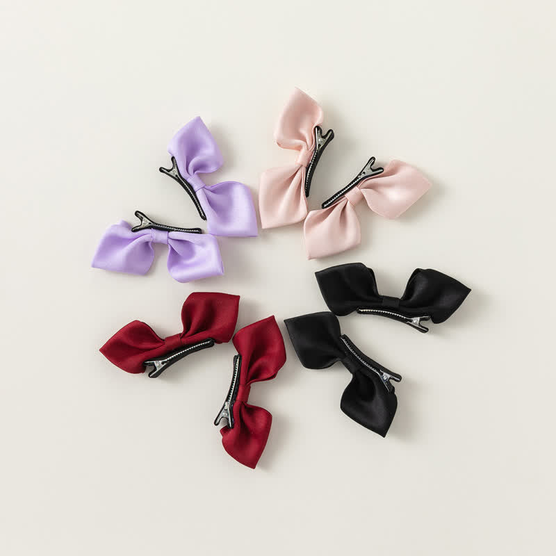 1 Pair Baby Bow Princess Hair Clips