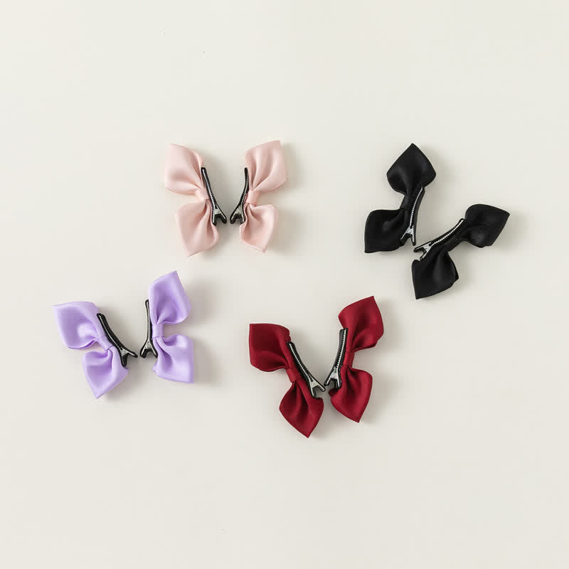 1 Pair Baby Bow Princess Hair Clips