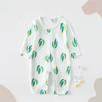 Baby Lovely Cactus White Romper