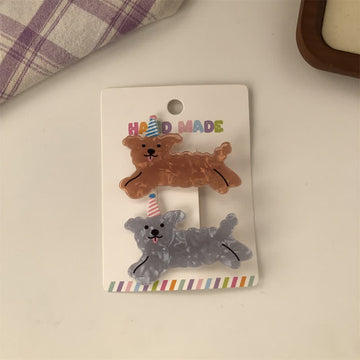 1 Pair Baby Running Dog Hair Clips