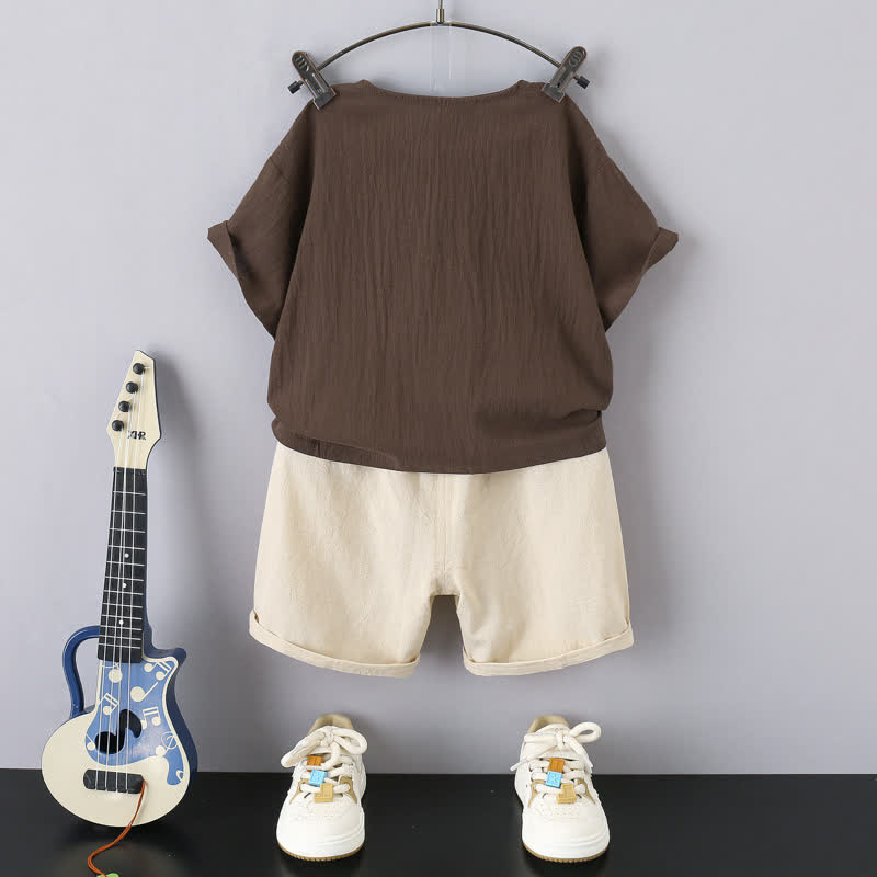 Toddler Boy 2-Piece Linen Soft Set