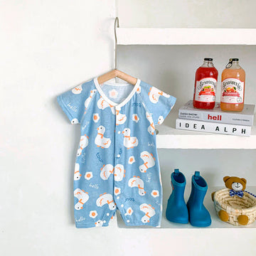 HELLO TOUR Baby Blue Duck Romper