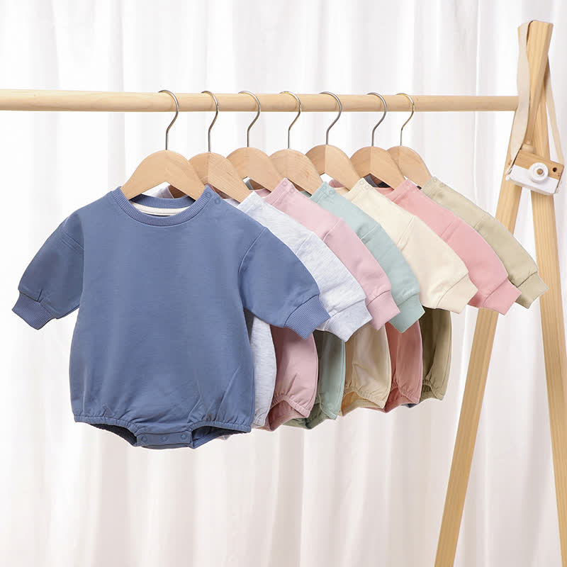 Baby Simple Solid Color Comfort Bodysuit