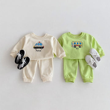 POLICE/BUS Baby 2-Piece Car Set